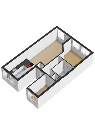 Floorplan - Van der Meydestraat 14BG, 3039 TH Rotterdam